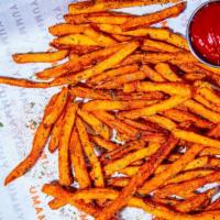 Togarashi Fries · Seasoned with Japanese chili powder and served with your choice of one sauce.