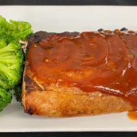 St Louis Style Bbq Pork Ribs · Slow cooked, fall off the bone BBQ ribs. Served with choice of 2 sides and a side house or c...
