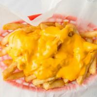 Cheese Fries · French fries with melted cheddar cheese on top.