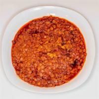 Spicy Lentils Stew - Key Misir Wet (ቀይ ምስር ወጥ) 8 Oz · Red lentils sautéed with onion, garlic paste, and berbere