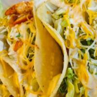 3 Pieces Chicken Taco · Gluten free. Prepared with cilantro, red onion, avocado, Parmesan cheese, and special zone w...