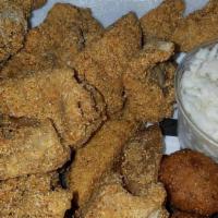  Catfish Nuggets · Perfectly cut and breaded pieces of breaded cat nuggets. always fresh always great.