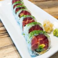 Tuna Special Roll (8Pcs) · Spicy Tuna, avocado, cucumber and seaweed flake