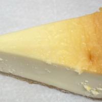 Cheesecake New York Style · Creamy cheesecake with a graham cracker crust.made with real cream cheese