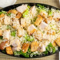 Caesar Salad · Grilled chicken breast, romaine lettuce, crouton, shredded parmesan cheese w/Caesar dressing