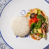 C7 Garden Delight · Stir-fried mix vegetables in light thin soy sauce.