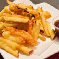 Bibillia Mixed Veggie Fries · Delicious fries made with onion, potato, carrot, and sweet potato.