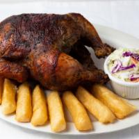 Whole Chicken · Served with your choice of 3 Large sides.