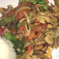 Cashew Nuts · Sauteed meat of your choice with chili paste, carrots, onions, broccolis, bell peppers and c...