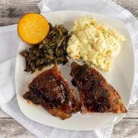 4 Bone Rib Plate · Plates include two sides and bread.