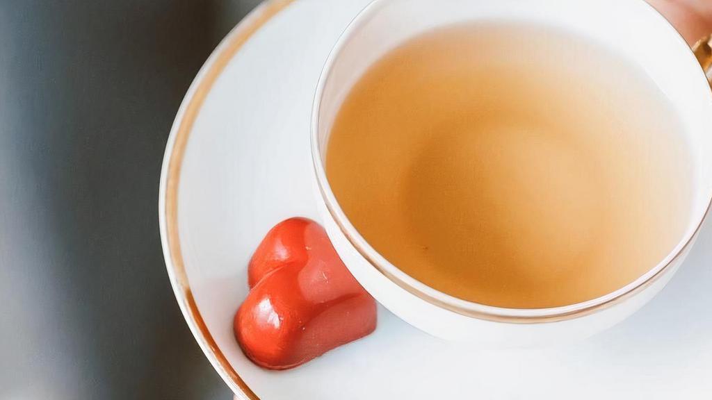 Golden Milk Latte · Warming and healing ayuverdic tea made with aromatic turmeric.