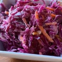 Cole Slaw · Light, refreshing coleslaw with red and green cabbage and carrot tossed in a celery seed dre...