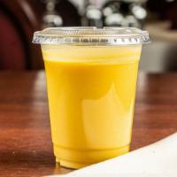 Mango Lassi · A Cool refreshing mango yogurt drink.