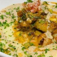 Creole Shrimp & Grits · You read it, we said it and it’s pretty darn good. roasted corn, crumbled bacon and creole s...
