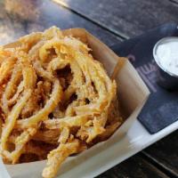 Shredded Onion Strings · homemade ranch