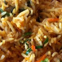 Royal Karma (Biryani Special) · Baked casserole of basmati rice and lamb, chicken, shrimp, vegetable with saffron, biryani m...