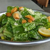 Caesar · Romaine, parm, croutons, tossed with housemade Caesar dressing.