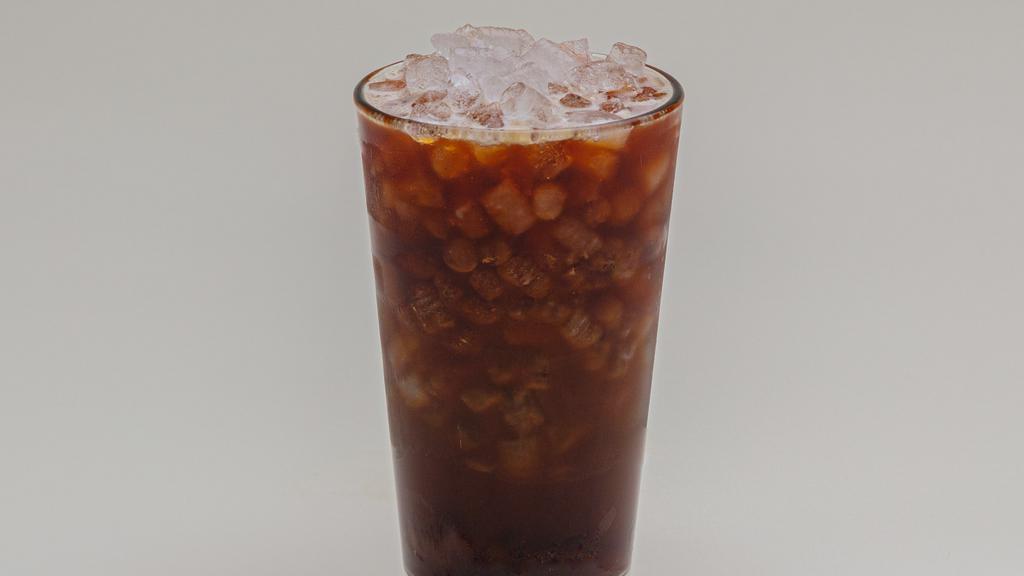 Iced Coffee · Classic drip coffee served over ice.