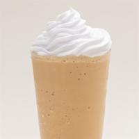 White Mocha Frappé · Cold coffee blended with milk, ice and white chocolate syrup.