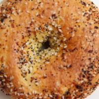 Everything Bagel · A seasoned everything bagel bakery-style plus your favorite spread.