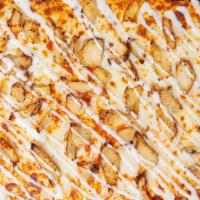Buffalo Chicken · Pizza with Buffalo-style chicken, Buffalo sauce, our three-cheese blend and a drizzle of ran...