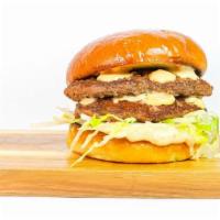 Classic Hamburger · Two 3oz. ground beef patties topped with Burn Burger sauce, lettuce