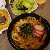 Tempura Udon · Served with salad shrimp and veggie tempura in noodle soup.