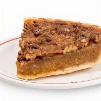 Pecan Pie · Toasted pecans inside a . buttery, flaky crust topped . with whipped topping.. Our desserts ...