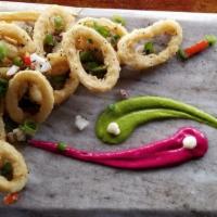 Crispy Calamri · Fried calamari served with sesame sauce