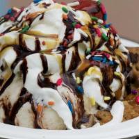 Sundae Party Pack · Perfect for an ice cream social! The party pack comes with hot fudge sauce, salted caramel s...