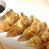 Gyoza · 6pcs deep-fried dumplings.