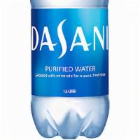 Water · Bottle of Dasani water