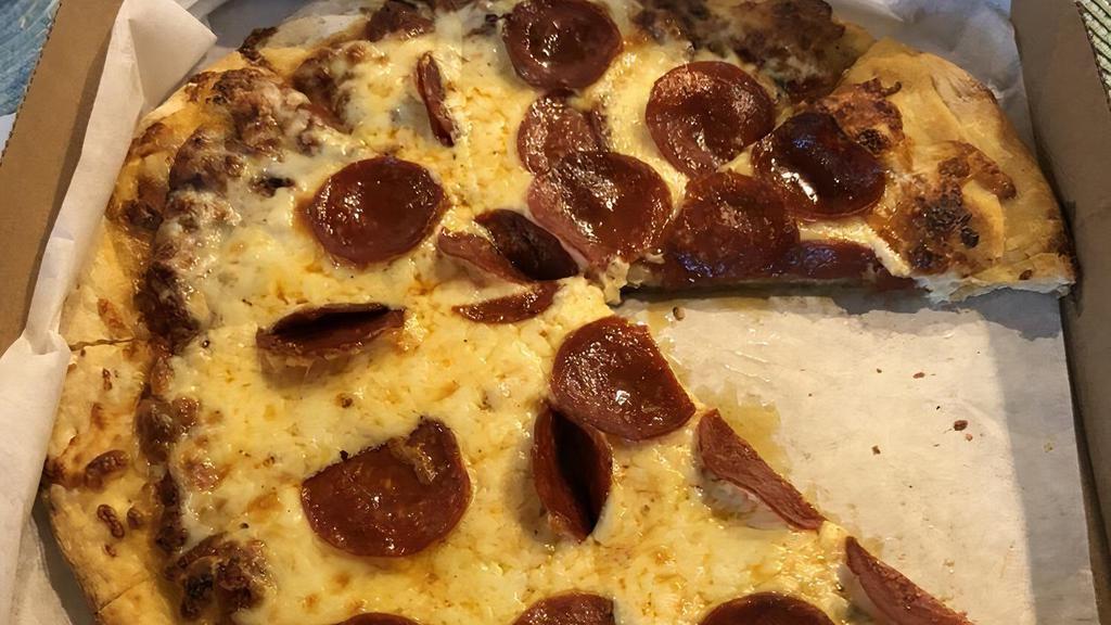 6'' Pepperoni Pizza · Pepperoni, tomato sauce, and shredded mozzarella.