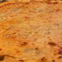 Pizza Margherita · Tomato sauce and mozzarella.