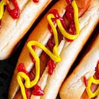 Hot Dog · Served with mustard,ketchup and onions