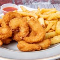 Shrimp In Basket · 16  pieces. with french fries