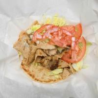 Chicken Gyro Sandwich · Everything includes Lettuce, Tomatoes & Honey Mustard.