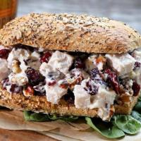 Cranberry Turkey · Pan Roasted Turkey Breast, Dried Cranberries, Walnuts, Mayonnaise, Unique Spices on a Multi-...