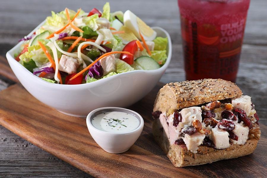 Salad & Sandwich · Pair any Salad & Sandwich for a delicious and filling combination!