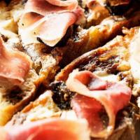 Prosciutto Farm Bread  · Prosciutto, mascarpone cheese, fig jam, and balsamic drizzle atop our scratch-made, grilled ...