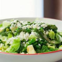 Good All Green Salad · Mixed lettuce with broccolini, green beans, green apple, avocado, feta, and toasted seeds. S...