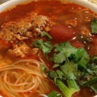 Crab & Conch Noodle Soup (Bun Rieu Oc) · 