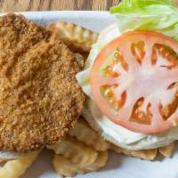 Chuckwagon Sandwich Dinner · All Beef Patty Specialty Breaded Seasoning (3 ounces), Fry, Slaw