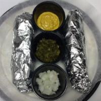 Ballpark Double Dog · Two steamed ballpark hot dogs with mustard, relish, and onions. Served with your choice of F...