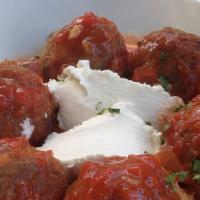 Panko Crusted Meatballs · ricotta & marinara