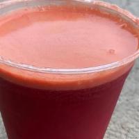 Just Beet It · beet, pear, carrot, apple, lemon, ginger