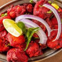 Chicken 65 (Fried Chicken) · Boneless chicken marinated with Indian spices and fried to the perfection.