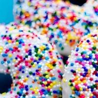 White Sprinkled Donut · 