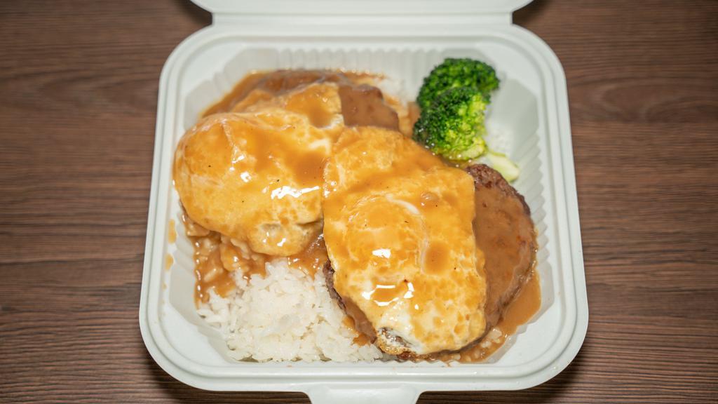Loco Moco · Hawaiian comfort food with burger patty,rich gravy and two egg.
