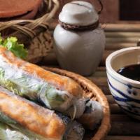 Vegetarian Spring Rolls · Favorite. Two pieces, tofu, vermicelli noodle.
